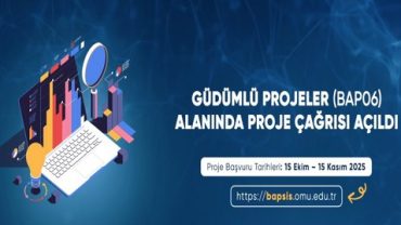“GÜDÜMLÜ PROJELER (BAP06)” ALANINDA PROJE ÇAĞRISI
