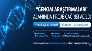 “GENOM ARAŞTIRMALARI” ALANINDA PROJE ÇAĞRISI AÇILDI